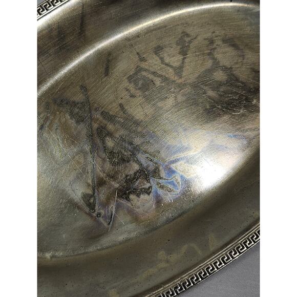 BRS Sheffield Apollo Nickel Silver Tray #3198 - Vintage Made In USA - Picture 3 of 14